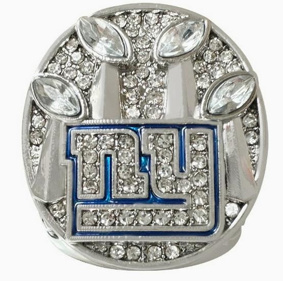 Чемпионское кольцо New York Giants Супербоула 2011 года Size 11