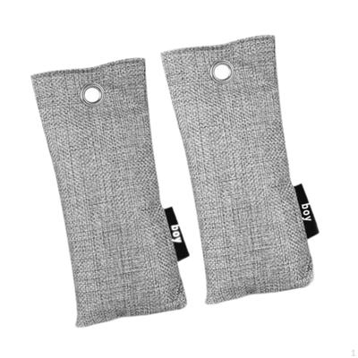 2 Pieces Air Purifying Bags Freshener Natural with Haning Hole Multifunction Odor Remover