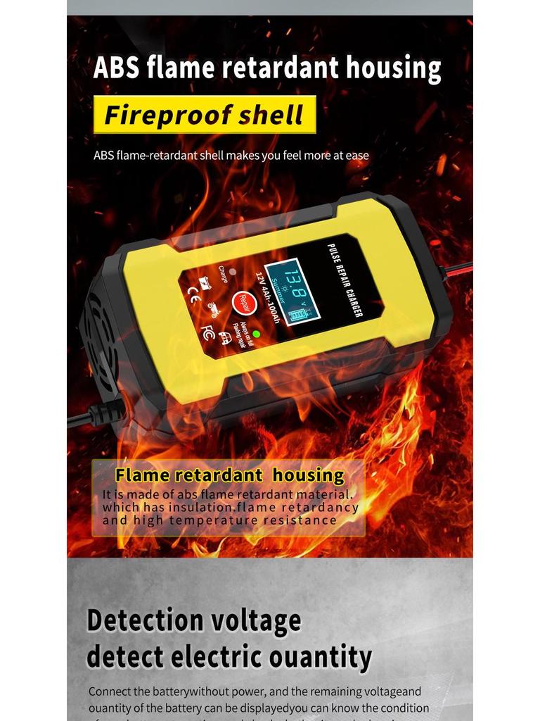 12V 6A Smart Charger for Car and Motorcycle Batteries