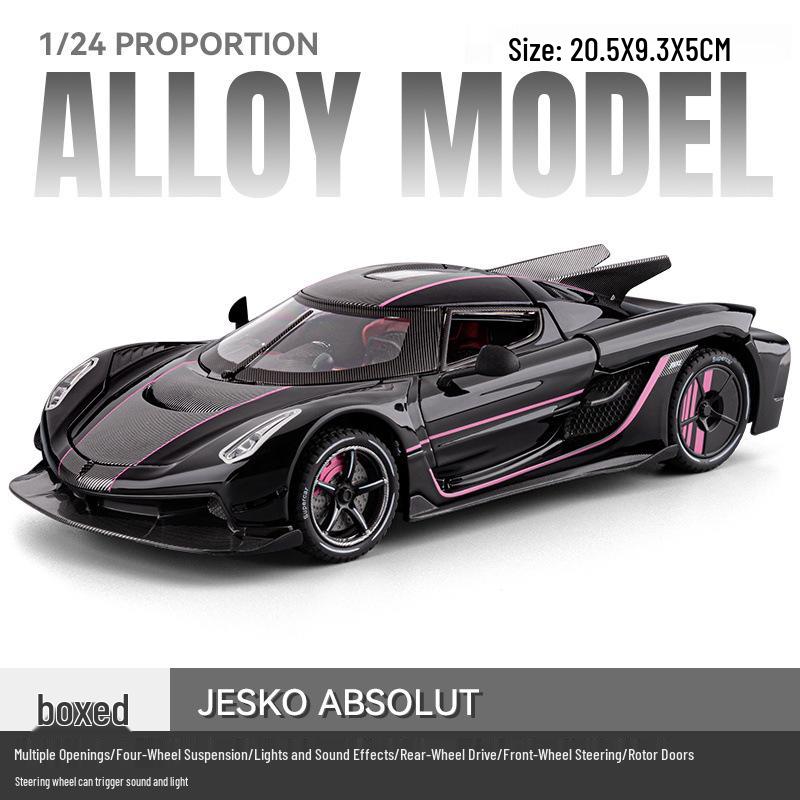 1/24 Rolls-Royce Phantom Alloy Car Model with Sound, Light, and Starry Sky Roof for Kids' Collection and Decoration.