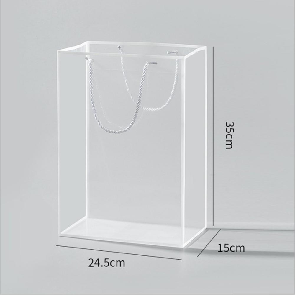 

Прозрачная сумка-тоут Подарочный букет цветов Упаковочные пакеты Сумки из ПВХ белый