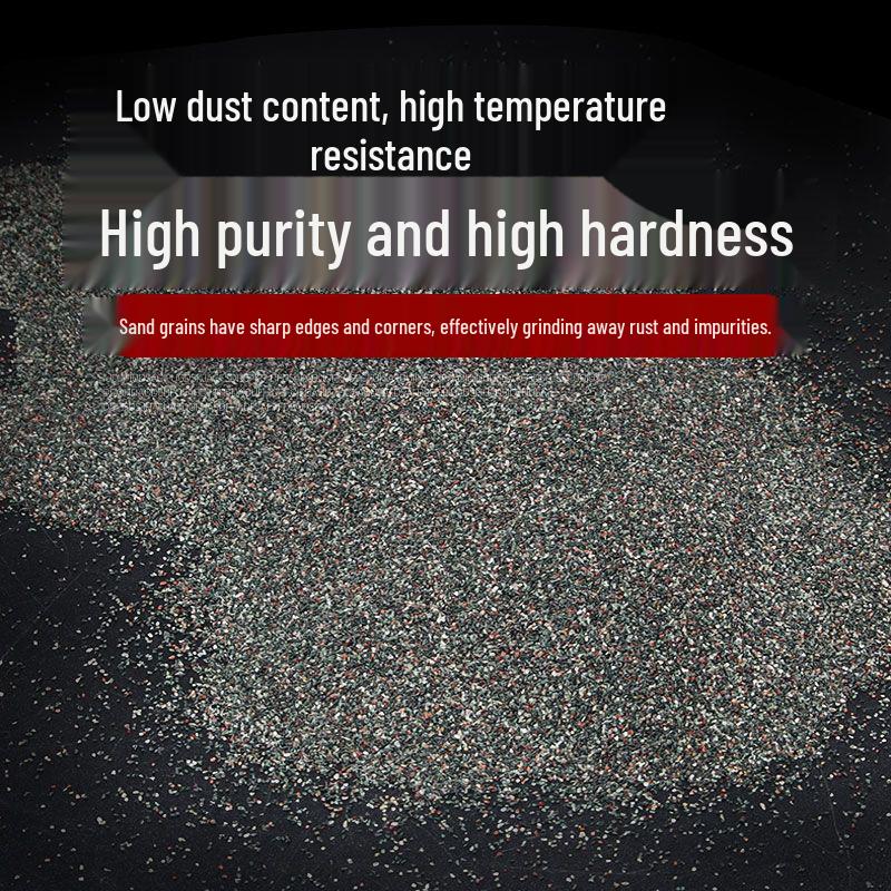 Sandblasting Machine with Brown/White Corundum, Glass Beads, and Emery for Abrasive Sand Use