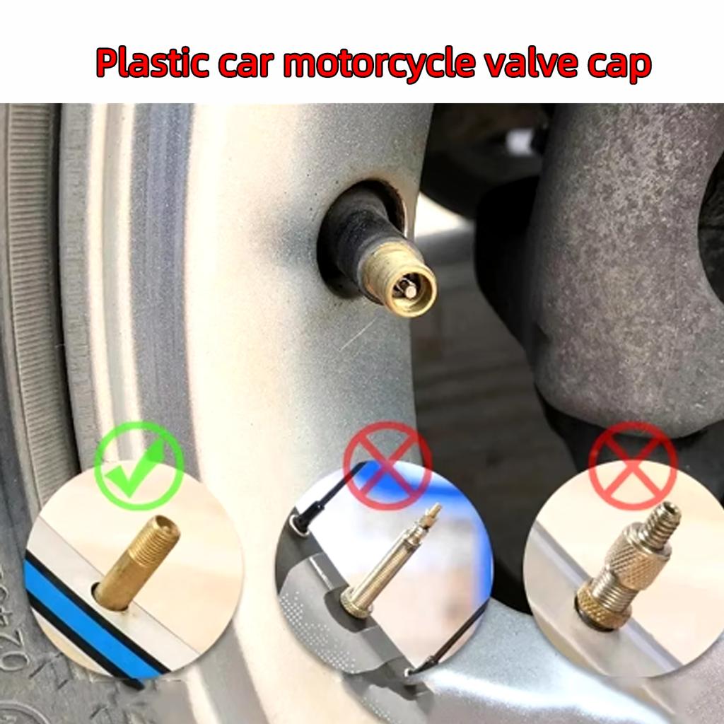 Tire Stem Valve Caps with Rubber Ring Universal Stem Covers rucks Airtight Seal Heavy Duty Cap Decor Covers Dome Shape Dust