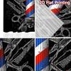 2D Flat Printing 2pcs Curtain Drapes Barber Pole Design Digital Printed Polyester Drapes Party Decorations Perfect for Holiday