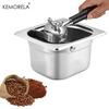 1PCS Portable Coffee Knock Box Stainless Steel Coffee Grounds Container Box Barista Coffee Residue Bucket Grind Waste Bin