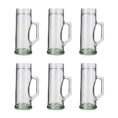 Beer Glass, Beer Mug Set of 6, Premium, Smooth - 0.5 Liter