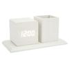 Pen Holder Clock Temperature Calendar Display 3 Level Brightness Adjustment Voice Control LED