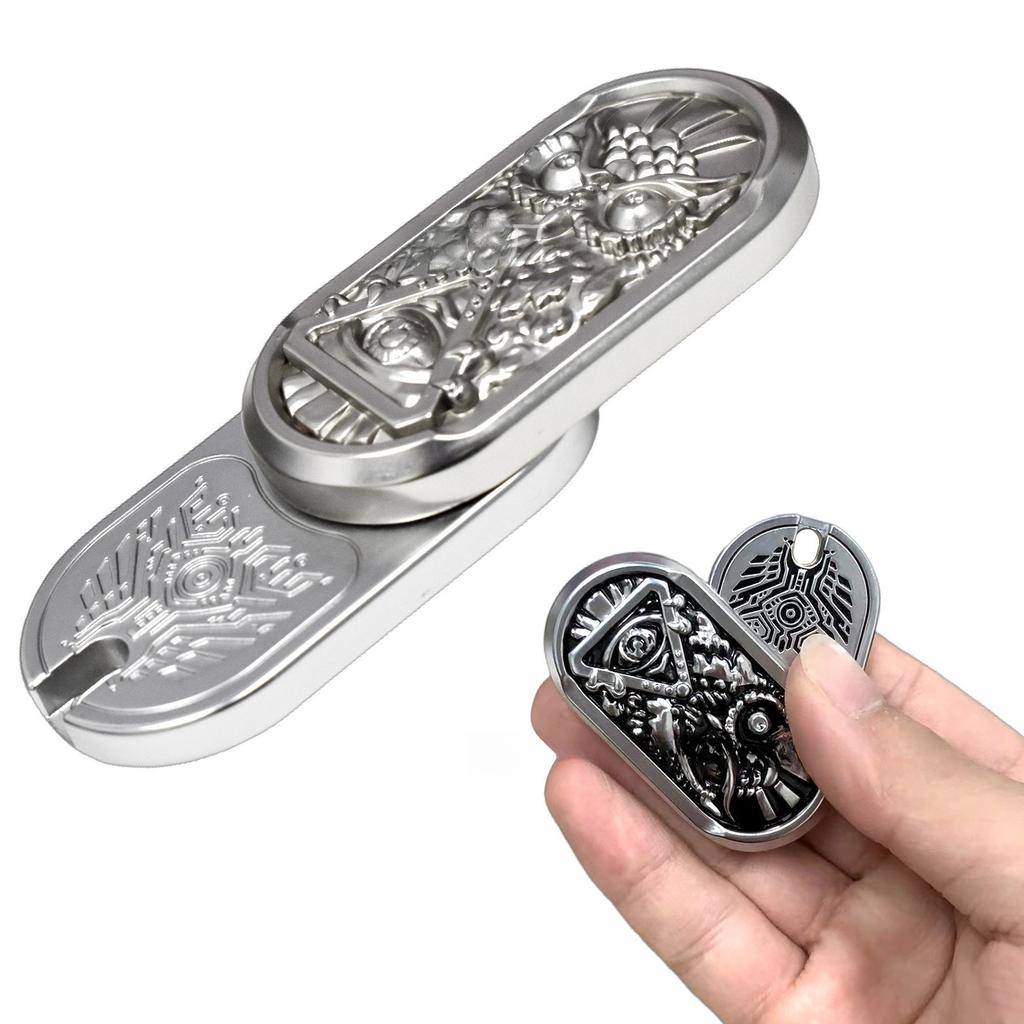 OWL Magnetic Push Card Mechanical Slider Pushing Plate Coin Mini Fidget EDC Metal Stress Reducing Toys Antistresse Decompression