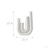 2 Pieces Abstract Ceramic Candle Holders Desktop Decoration Ornament for Yoga Gardens Spring
