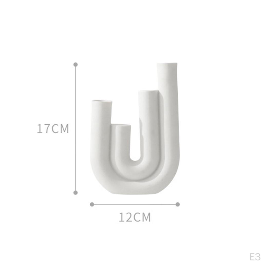 2 Pieces Abstract Ceramic Candle Holders Desktop Decoration Ornament for Yoga Gardens Spring