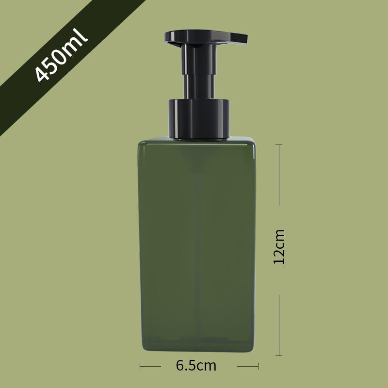 100-650Ml Kare Şişe Sıvı Sabun Çırpılmış Köpük Noktaları Şişeleme Şampuan Losyon Duş Jeli Pompalı Şişeler ve Sabunluk