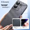 Phone Case for OPPO Reno9Pro+, Shockproof Full Lens Protection Soft, Luxury Outer Case, Unisex Leather Case, Gray
