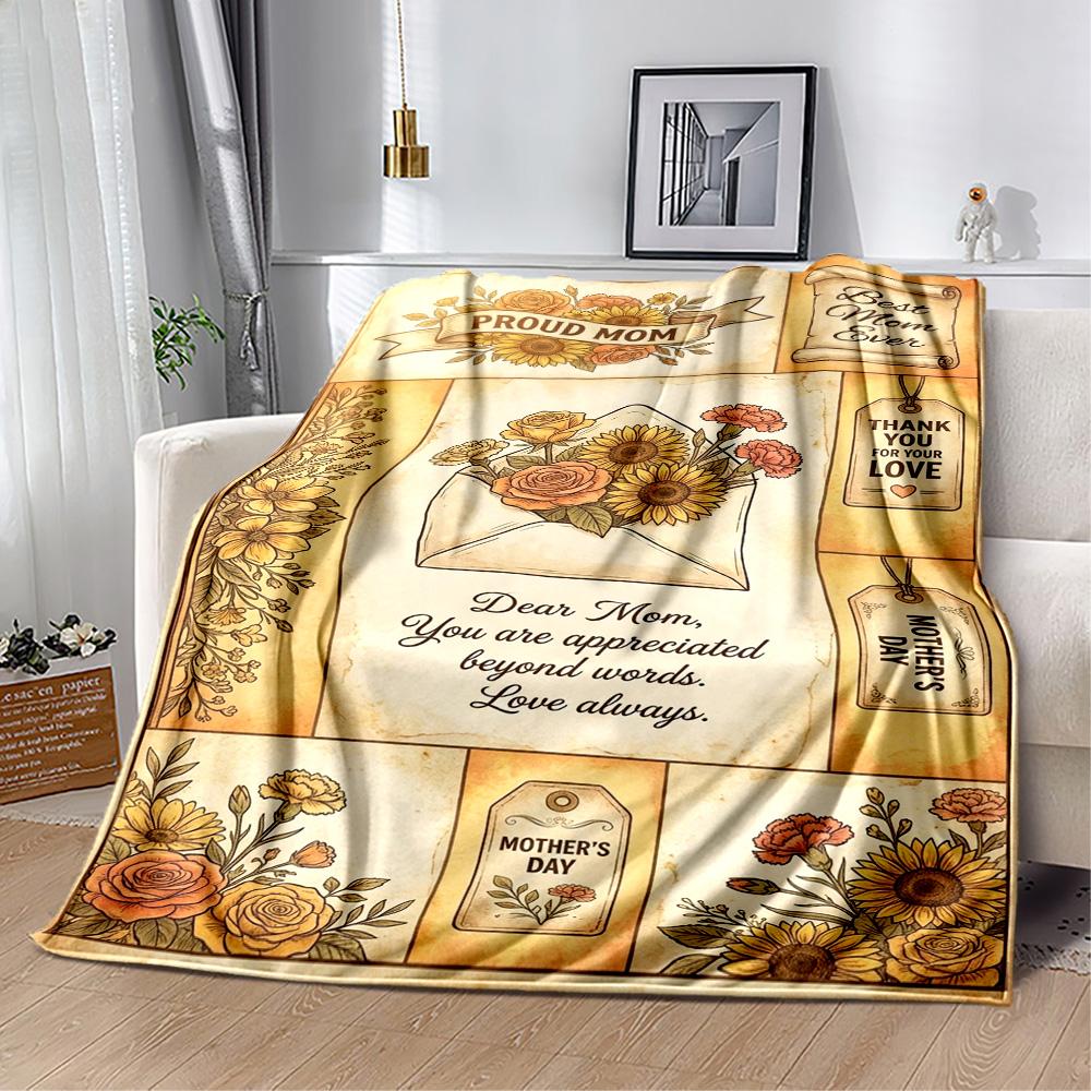 Mother's Love And Inspiration Blanket Suitable for sofas,travel, living rooms also a good gift for friends and family Suitable for all seasons.