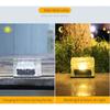 1500LM Solar Glass Brick Light Solar Ice Cube LED Light Crystal Brick Stone Lamp Garden Courtyard Pathway Patio Pool Decorative Festive