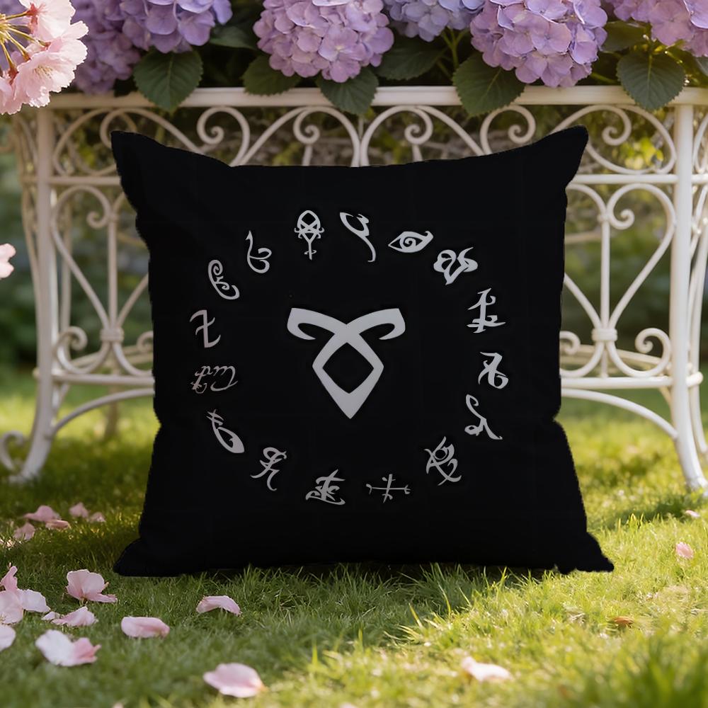 S-Shadowhunters Cushion Cover Home & Car Dual-Scene Pillow Cover: Reversible for Premium Comfort