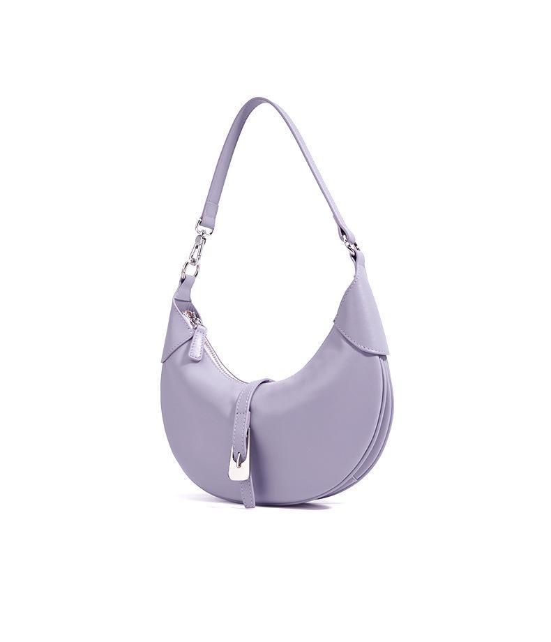 2025 Crescent Minimalist Genuine Leather Shoulder Bag