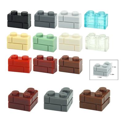 MOC City Thick Wall Figures Bricks 1x2 1x3 1x4 1+2 Dots Building Blocks Compatible 15533 98283 Educational House Contruction Toy