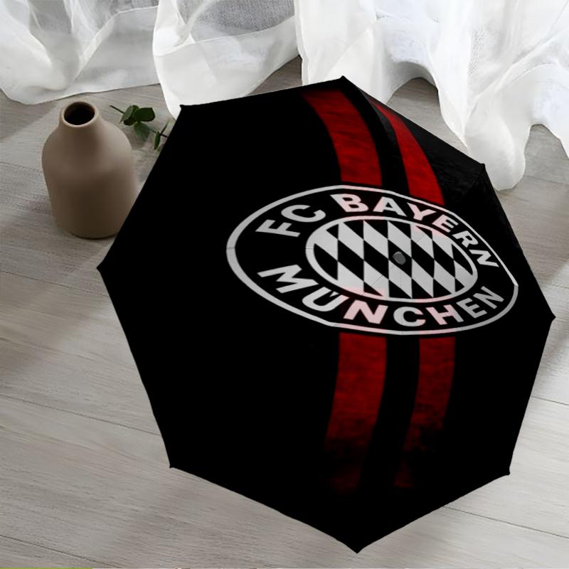 Bayern Munich Theme Automatic Umbrella, Lightweight & Portable, 8 Rib, Perfect for Outdoor Travel, Birthdays, Christmas, Gifts.