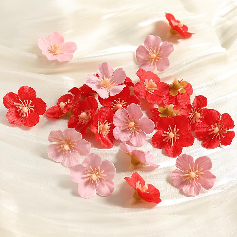 Christmas Artificial Starry Flower Head Home Living Room Decoration Outdoor Garden Wedding Decor DIY Candy Gift Box Accessories