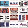 DAF Metal Sign Vintage Plaque Truck Tin Sign Wall Decor For Bar Pub Metal Crafts Retro Party Poster Gift Custom Wholesale