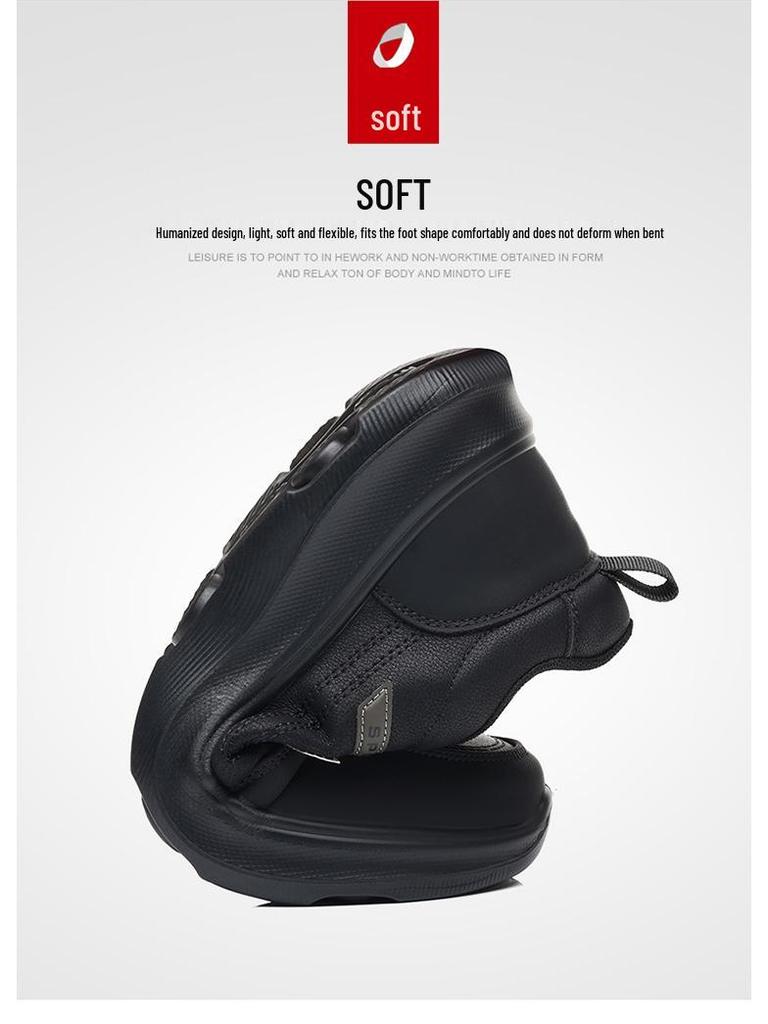 2025 Ademende Leren Heren Wandelschoenen & Hardloopschoenen – Trendy Koreaanse Stijl voor Herfst/Winter