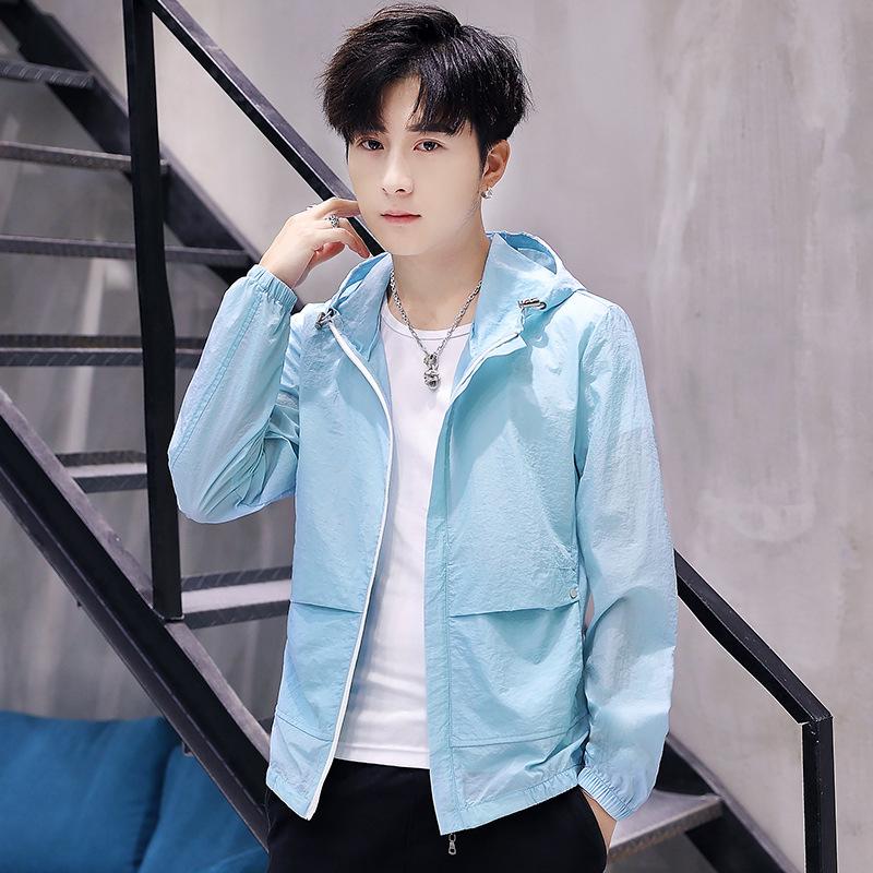 2020 Herren Leichter Anti-UV Sonnenschutz Windbreaker - Atmungsaktive Sonnenschutzjacke für Sport.