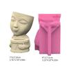 Durable Silicone Mold Silicone Casting Mould Human with Drum Shaped Silicone Craft Molds for DIY Making Resin Flowerpot