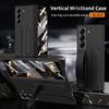 Slim Foldable Phone Case Galaxy Z Fold6 SE W25 With Wrist Strap Stand Full Coverage Shockproof PC Shell