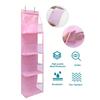 4 Layer Over The Door Hanging Organizer, Cosmetics Wall Hanging Storage Organizer, Large Capacity Mesh Holder With Clear Pockets Hanging Storage Bag