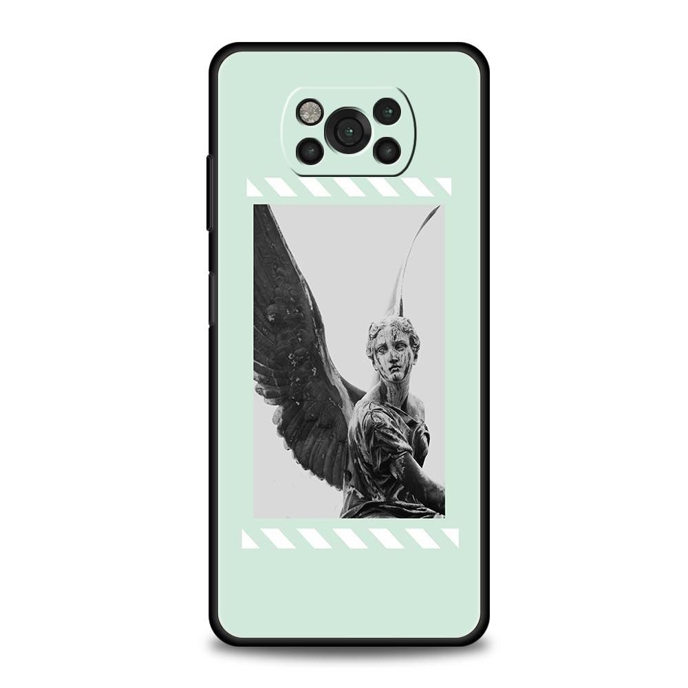 Cartoon Statue Abstract Art Phone Case Cover for Xiaomi Poco F7 Ultra F6 F5 F4 F3 X6 X5 X4 X3 NFC C51 C55 M4 GT Soft TPU Shell