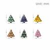 Simulated Christmas Tree Fridge Magnets 3D Soft Rubber Refrigerator Magnets Magnetic Sticker Kitchen Refrigerator Locker