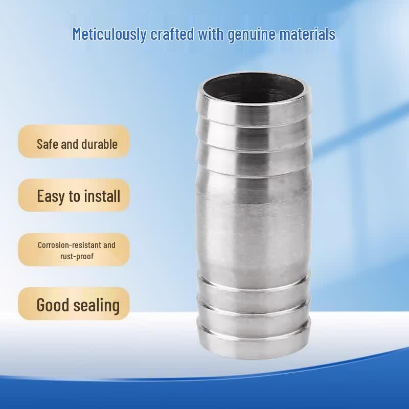 304 Stainless Steel Double-Headed Extended Hose Barb Connector