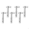 6 Pieces / Set 436 Stainless Steel Pins for Boat Top Deck Hinge Silver