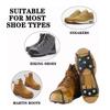 1 Pair New 5/8 Teeth Ice Gripper Spike Anti-Slip Spike Shoes Crampons Universal Spike Grips Cleats For Shoes