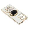 For Oppo Reno13 F 4G/5G Case Electroplating Soft TPU Phone Cover with Astronaut Hidden Kickstand