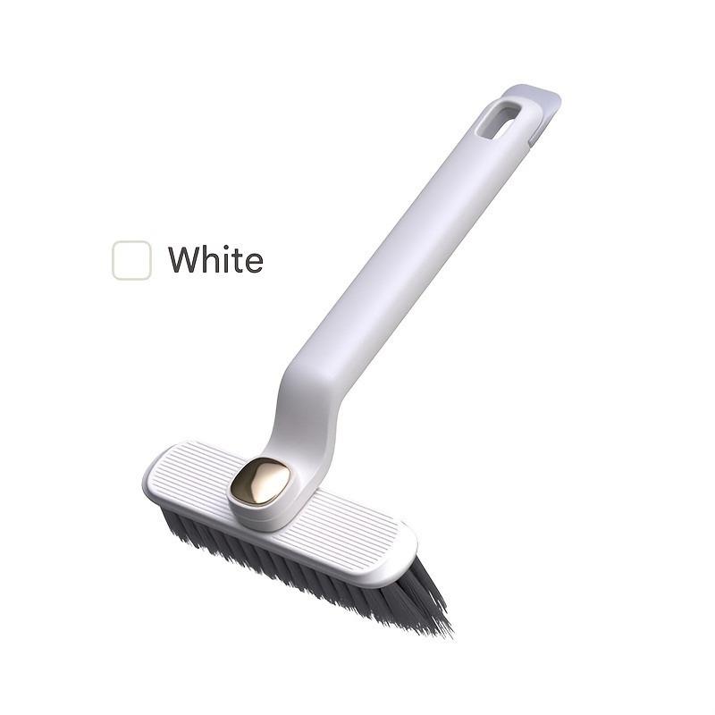 1Pc Multi angle rotating toilet brush set, independent plastic handle, V-shaped bristles, deep seam cleaning