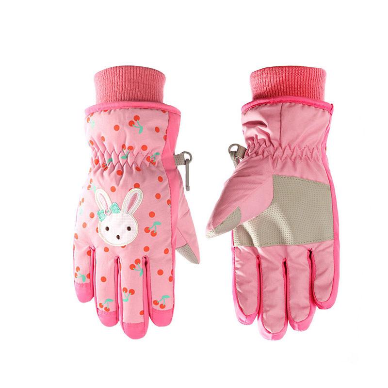 Girls Boys Toddler Winter Hand Warmer Gloves Kids Warm Ski Snow Mittens Polyester Windproof