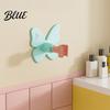 Bathroom Wall Organizer Bracket Universal Mounted Self-adhesive Head Holder Butterfly Shower Handheld Stand Adjustment Waterproof
