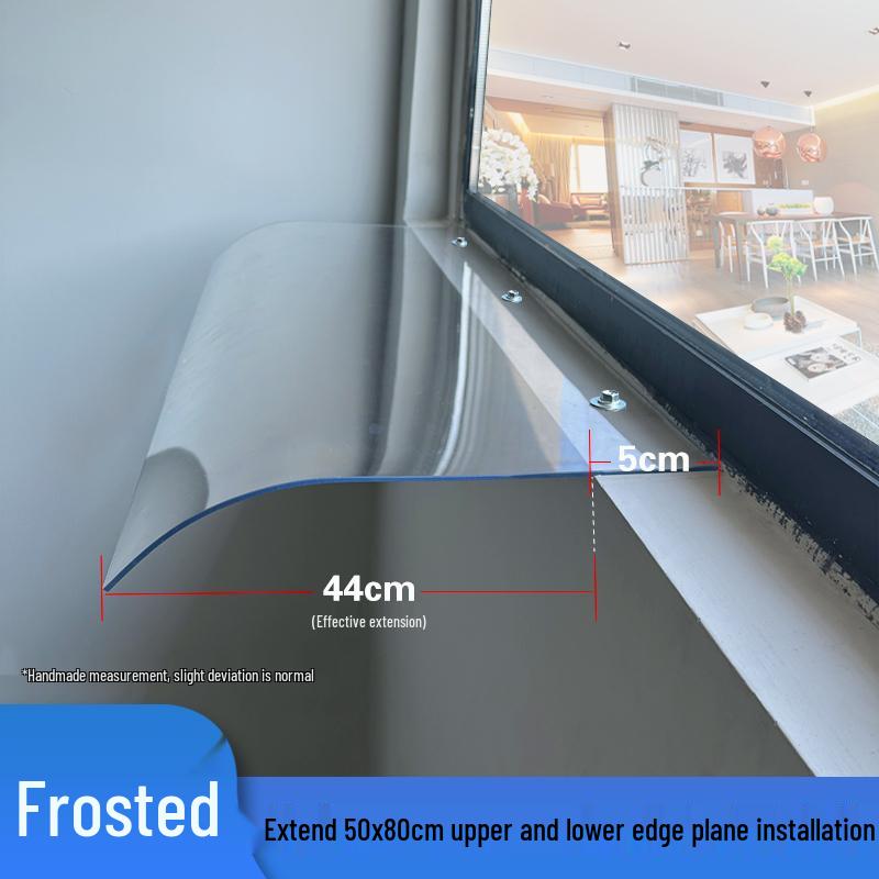 Frameless Transparent Canopy: Silent Rainproof Balcony Window Sunshade Cover