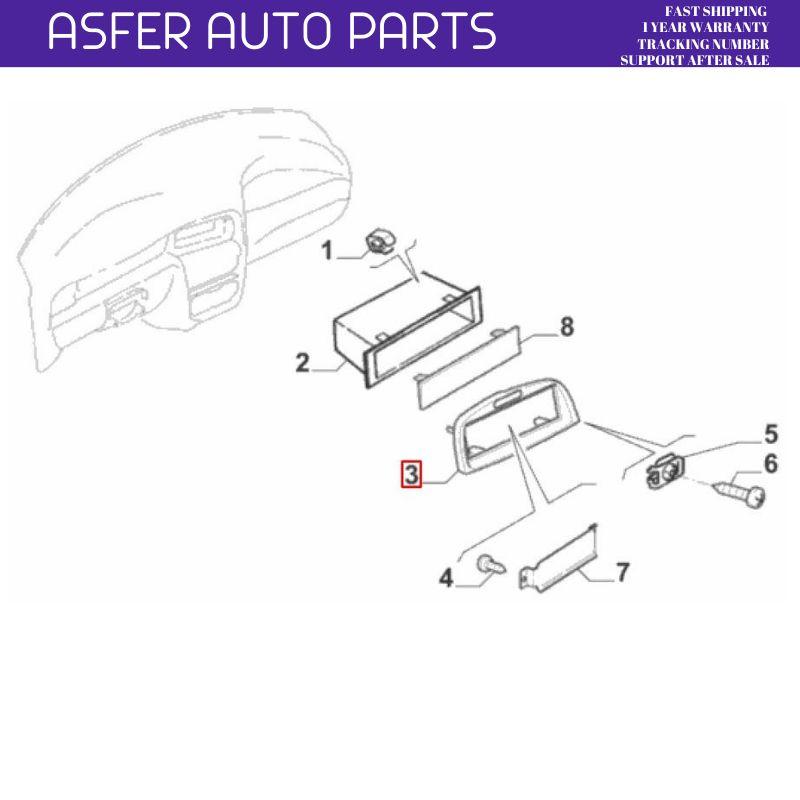 Car Radio Frame for Fiat Albea Palio 2002-2005 OEM 735299451