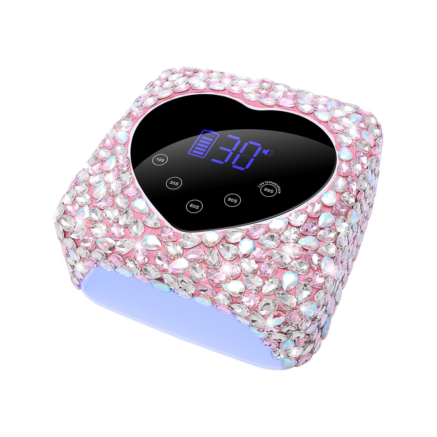 

New Star Diamond Portable Quick-Dry Nail Lamp – Dual Light Source, No Blackening, Perfect for Rhinestone Application and Professional Nail Salons. Diamond US Standard