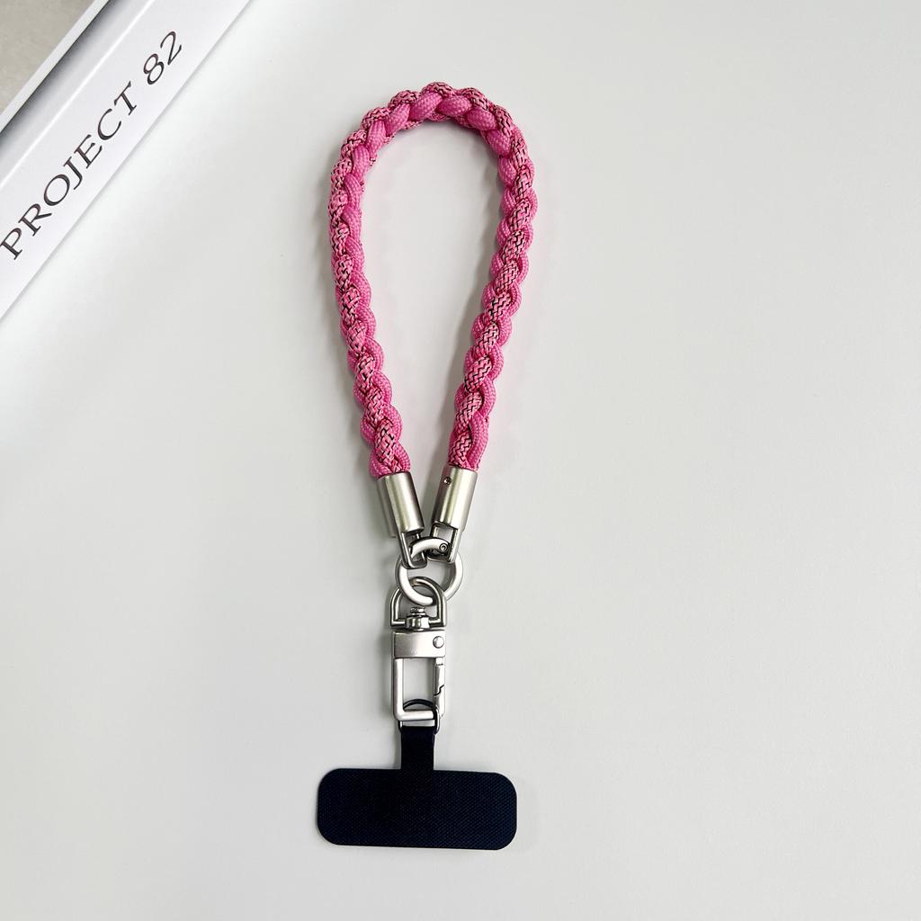 Creative Hand-Woven Mobile Phone Lanyards, Wristbands, Short Rope Strings, Pearl Jewelry, Pendants, Safety Anti-Loss Ropes