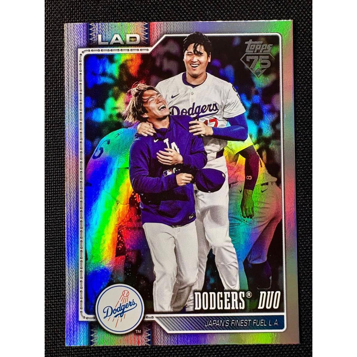 Used Shohei Otani Yoshinobu Yamamoto 2026 Topps Series 1 MLB Rainbow Foil Rainbow Foil