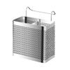 Chopstick Holder Stainless Steel with Double Compartment Organizer Ventilation Drainage Rust-Resistant Container for Kitchen Countertop