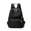 2024 Korean Style Women's Plaid Embroidered Travel Backpack