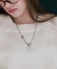 Pearly More Metal Ball Curve Point Necklace_Pm25N021Wt