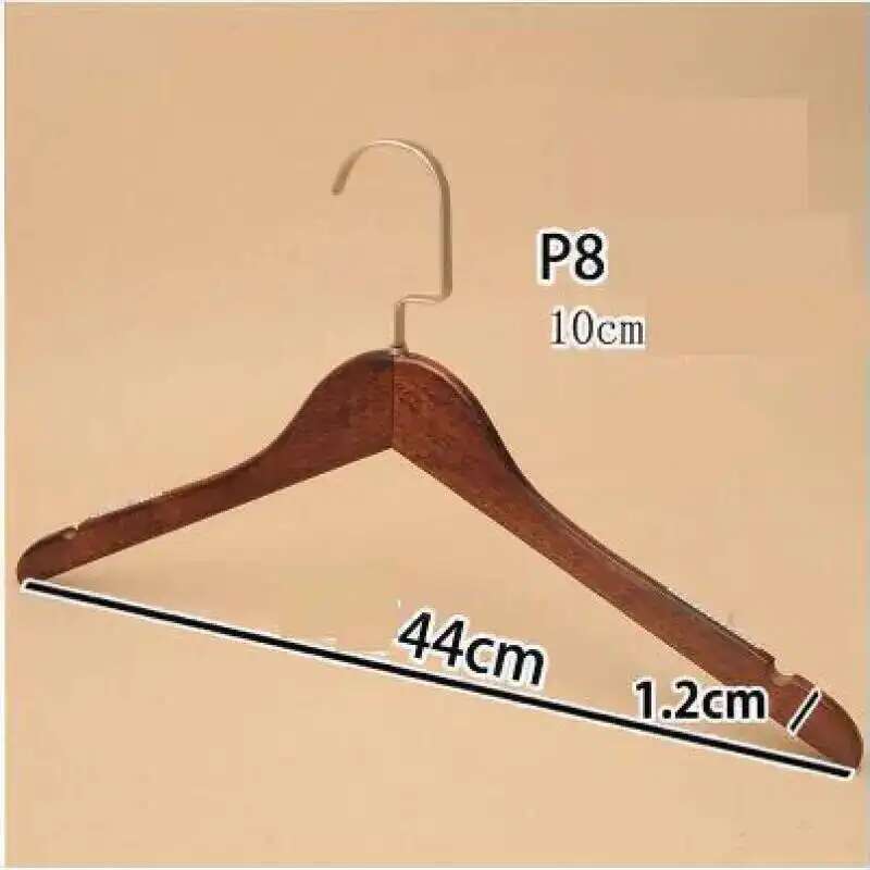 

5 шт./лот Вешалка из массива дерева Взрослые противоскользящие вешалки для развешивания одежды Деревянная вешалка