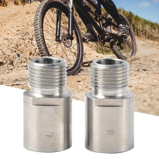 2Pcs/Set Left Right Pedal Extenders Spacers Adapters Anti-rust Effort Saving Waterproof Adapters