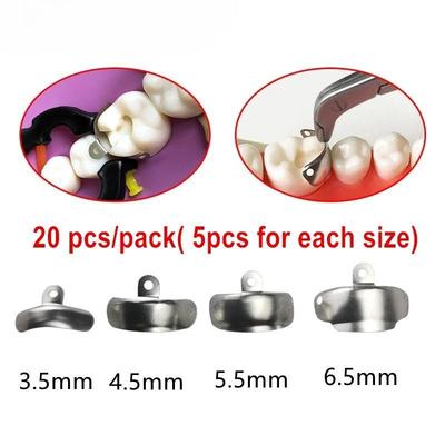20 Stück oder 50 Stück Neue Dentale Matrizenbänder für Zahnersatz Sektionale Konturierte Metallmatrizen Matrize