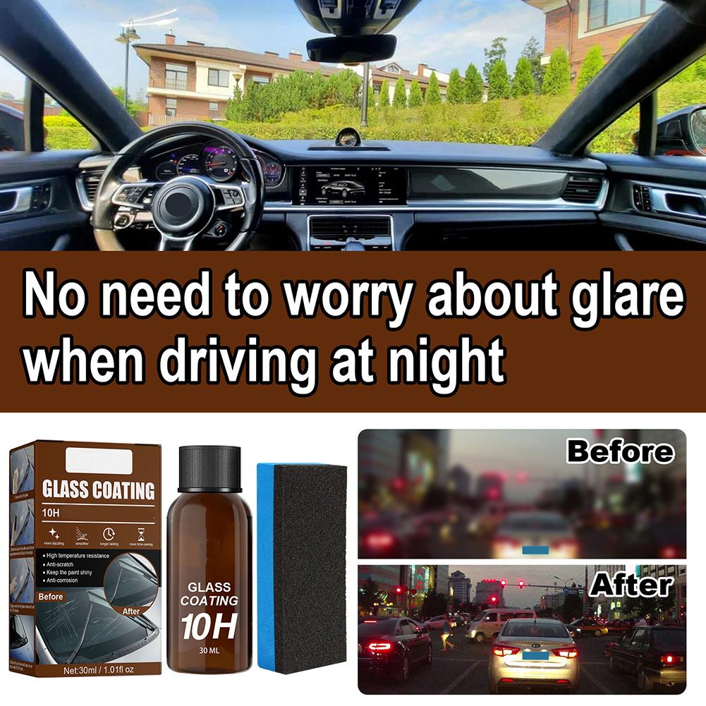 Auto Glasbeschichtungsmittel Nano Kristallbeschichtung Flüssigkeit zum Polieren von Scheiben Kratzfestigkeit Glas Wasserdicht Staubdicht Alter Z3D1